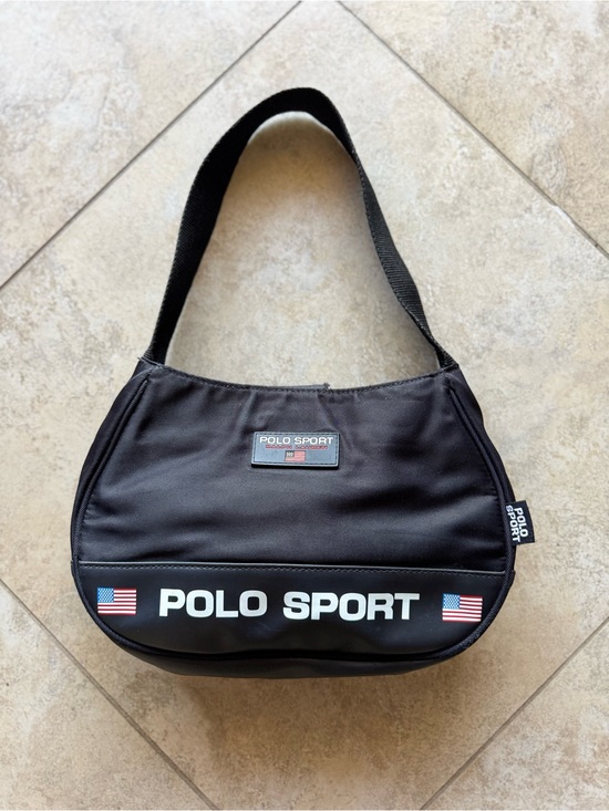 Polo Ralph Lauren Handbags - Polo by Ralph Lauren Black Polo Sport Shoulder Bag